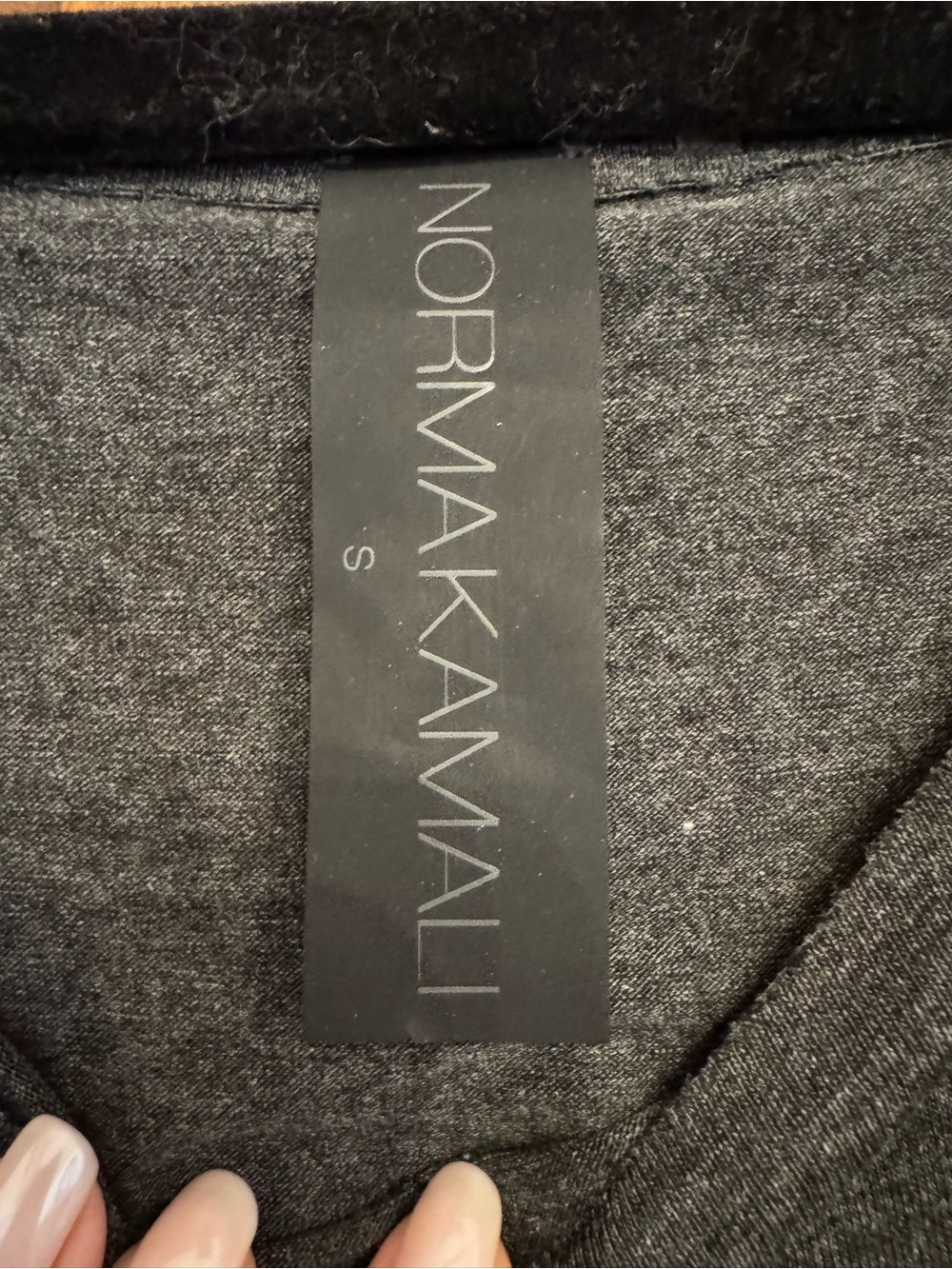 Norma Kamali Charcoal Ruched Maxi Skirt - Picture 2 of 3